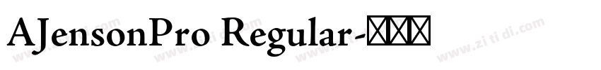 AJensonPro Regular字体转换